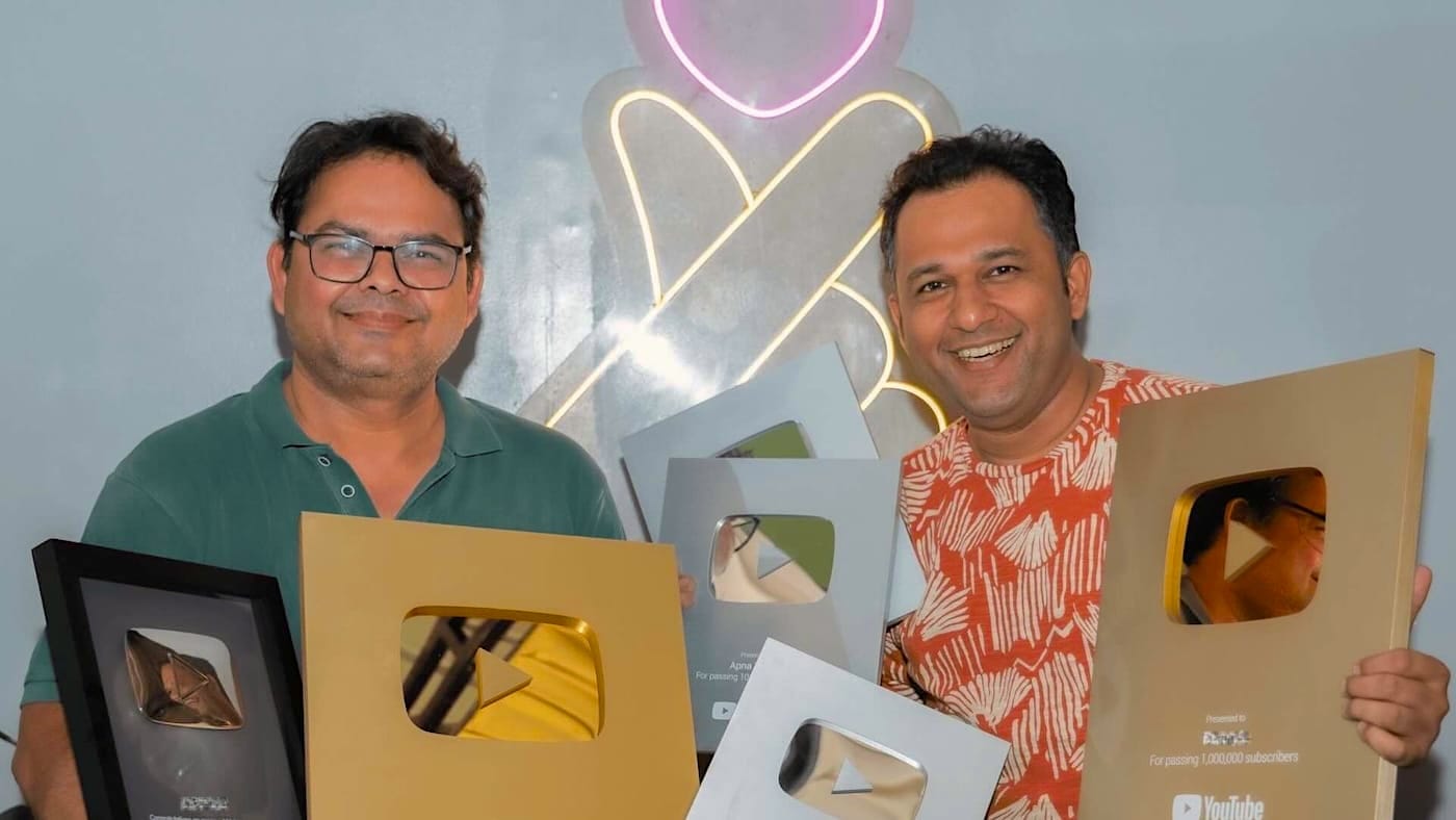 Videoschool Media founders with YouTube creator awards